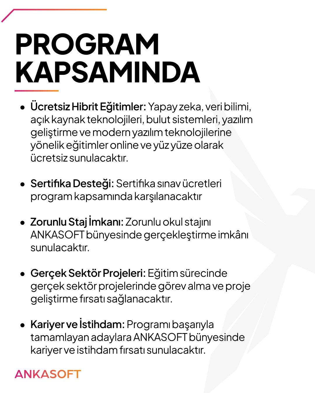 ANKASOFT NOVA Programı